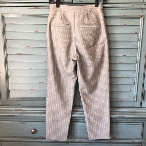 MO&Co. Wool High waist Paperbag Pinstripe minimal - Picture 3 of 13